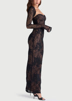 Black Lace Maxi Dress