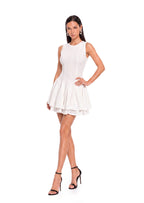 Jacek  Sleeveless Knitted Mini Dress In White