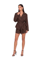 Adalinde Long Sleeve Lace-Up Two Piece Set
