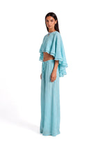 Kaholo Shawl Top & Wide Leg Pants Set