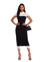 Ululani Lace Short Sleeved Midi Dress