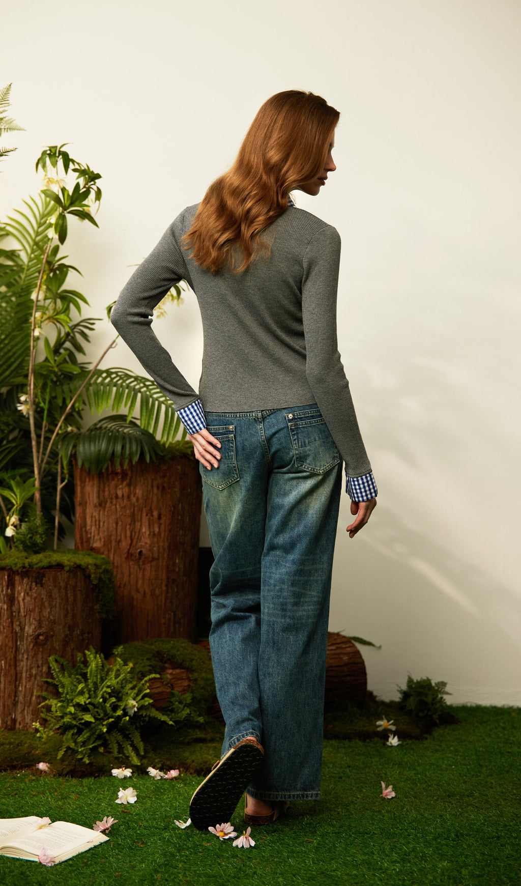 Lapel Button Knit Top