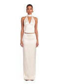 Lakelynn Satin Halter Top & Skirt Set
