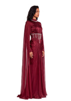 Kadri Sequin Maxi Dress In Red
