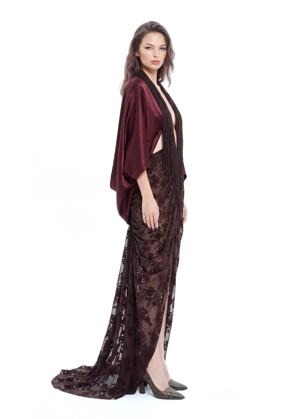 Kaiha Open Back Velvet Maxi Dress