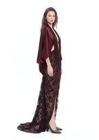 Kaiha Open Back Velvet Maxi Dress