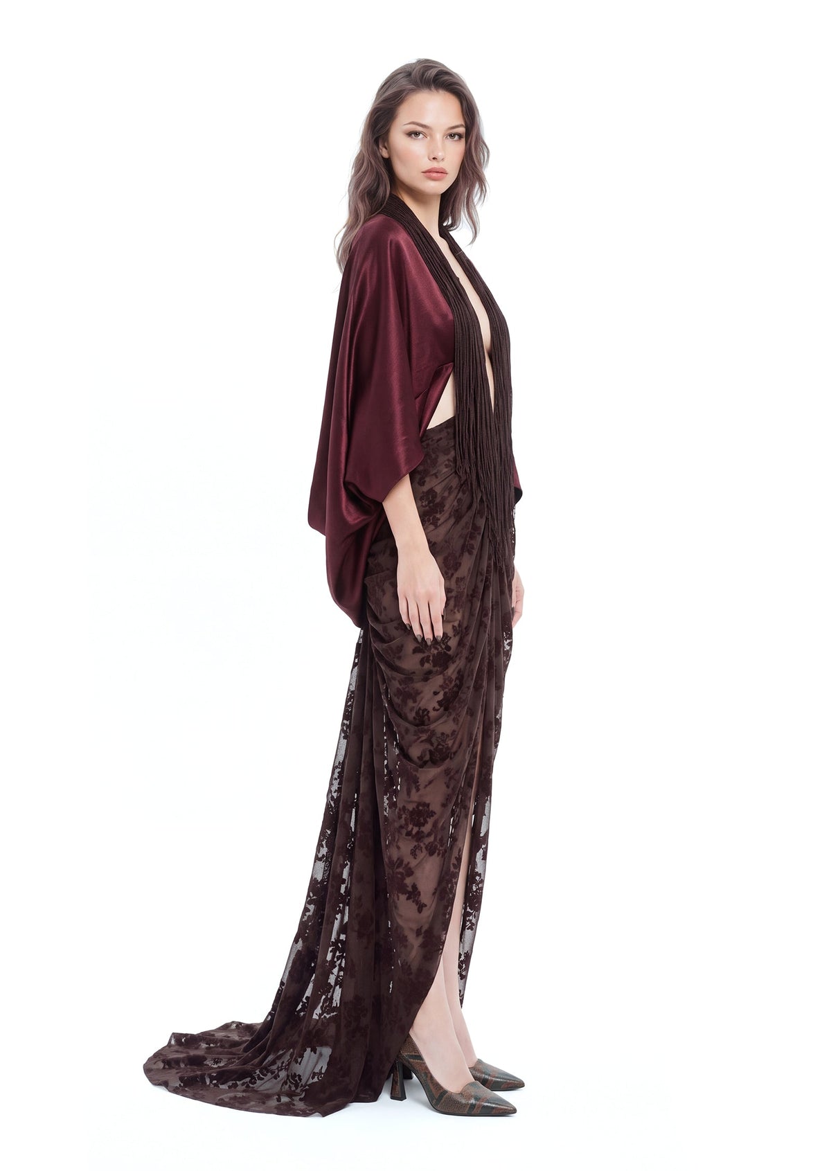 Kaiha Open Back Velvet Maxi Dress
