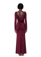 Nacirema Open Back Slit Maxi Dress