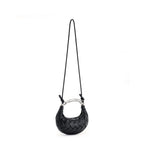 Elida Weave Handbag In Black