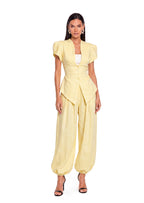 Laban Puff Sleeved Top And Lantern Pants Set