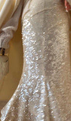 Mermaid Sequined Slim Midi Skirt