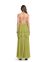 Mahah Halter Neck Sleeveless Lace Maxi Dress
