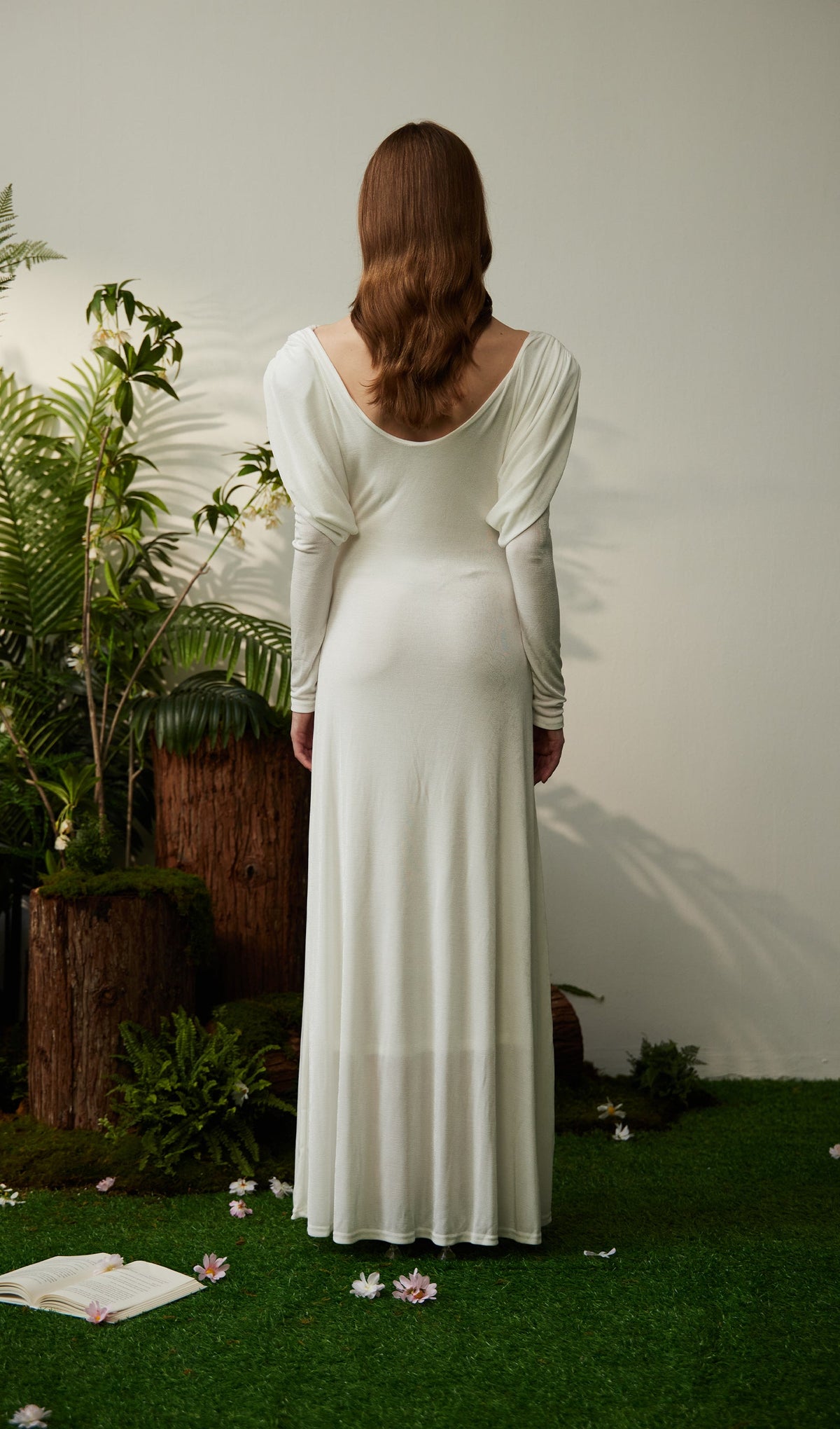 Metallic Decor Maxi Dress