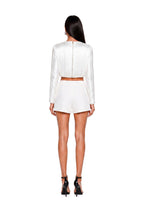Xakery Fringe Long Sleeve Top In White