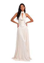 Gail Halter Neck Maxi Dress In White