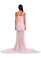 Lael V Neck Sleeveless Maxi Dress In Pink