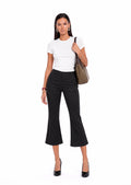Tadita Casual mid length trousers In Black