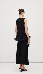 Sleeveless Ruffle Maxi Dress Sets