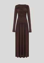 Ruffle Knitted Maxi Dress