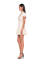 Adalgisa Deep V Neckline Mini Dress