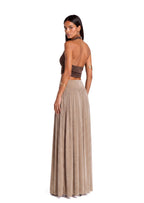 Dewei Halter Neck Open Back Top & Maxi Skirt Set