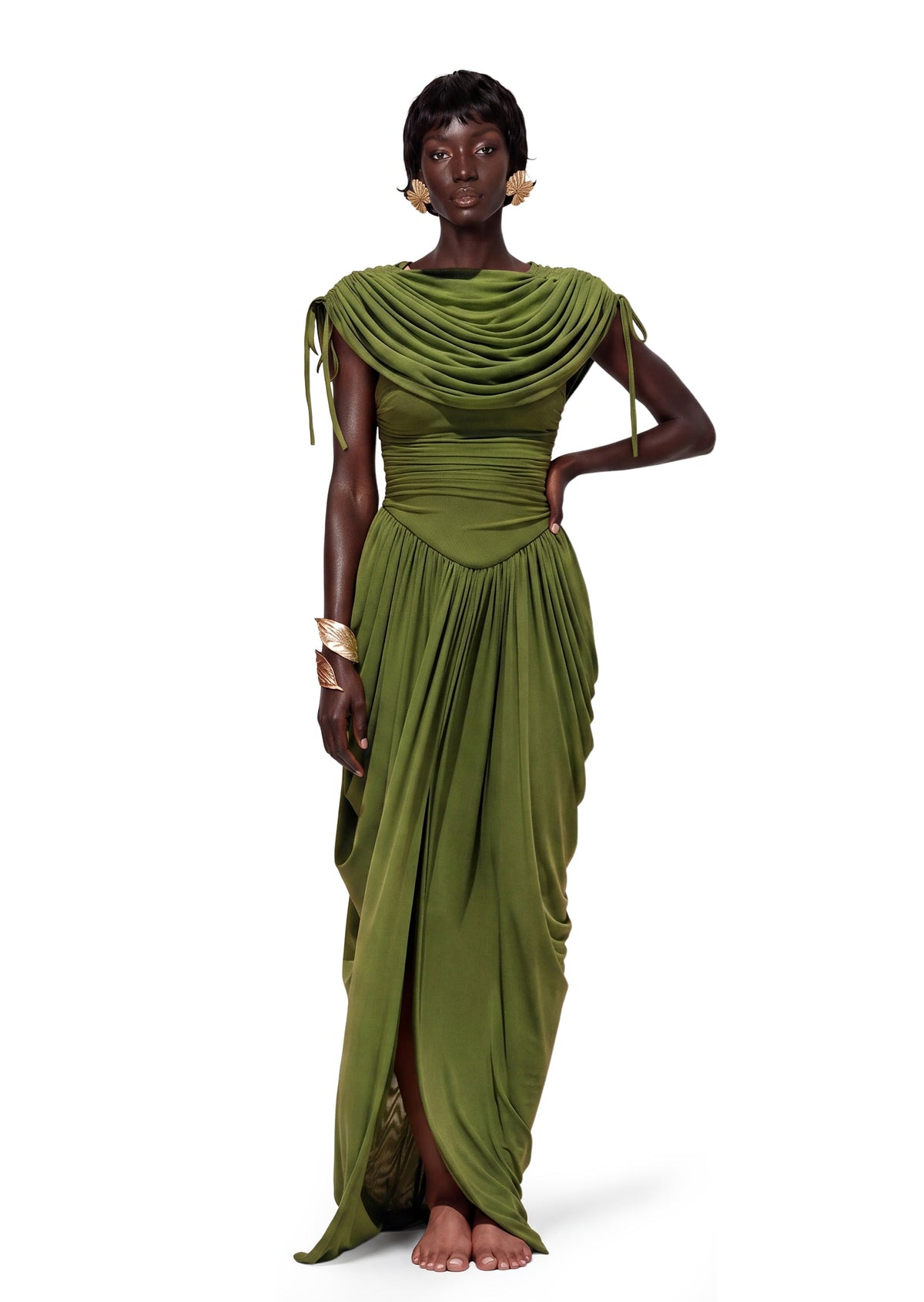 Wambleeska Strapless Stretch Maxi Dress