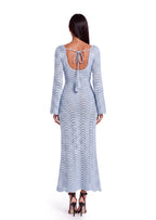 Mea Long Sleeved Knitted Cover Up Midi Dress