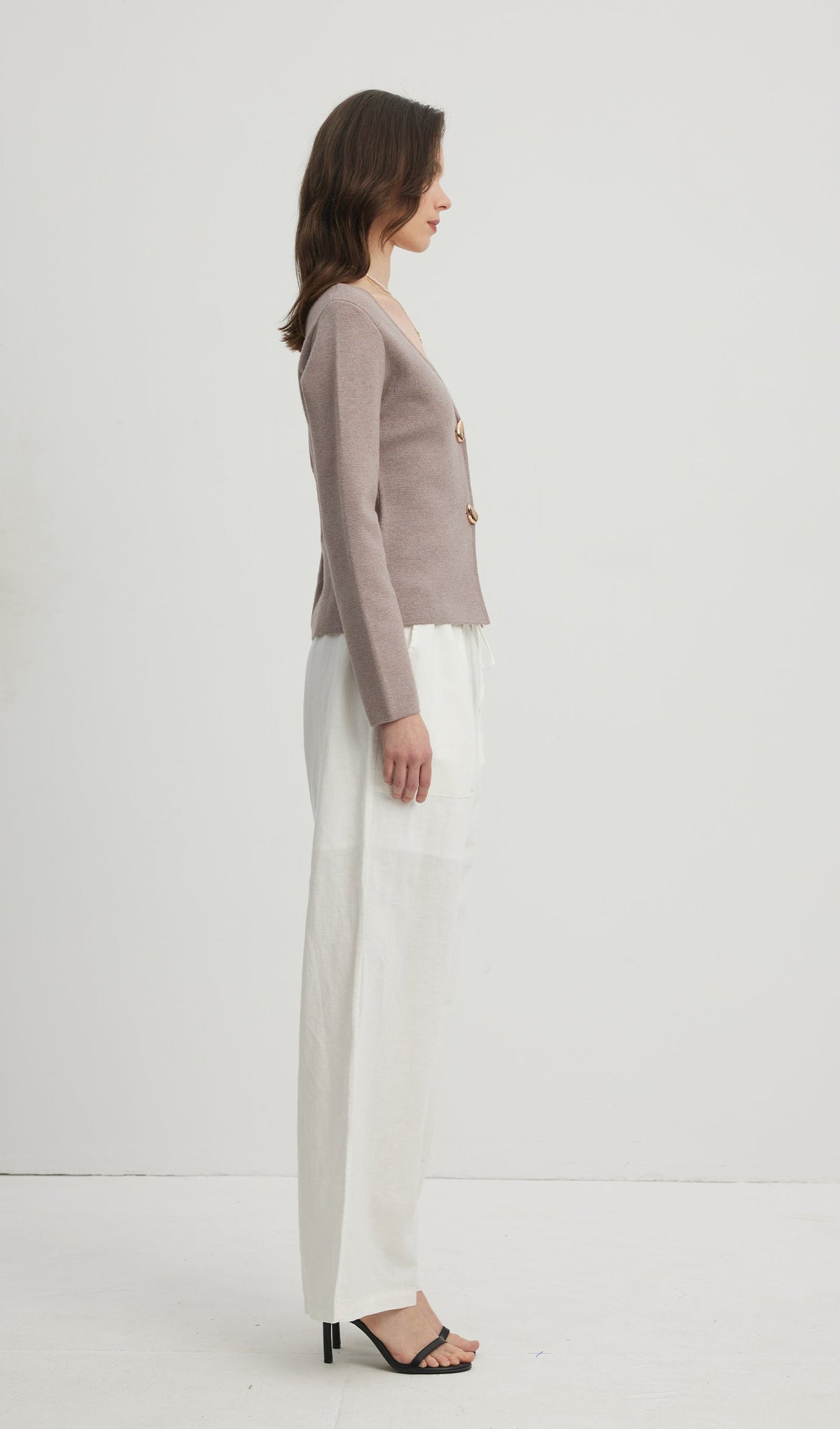 Wide Sleeve Knit Cardigan