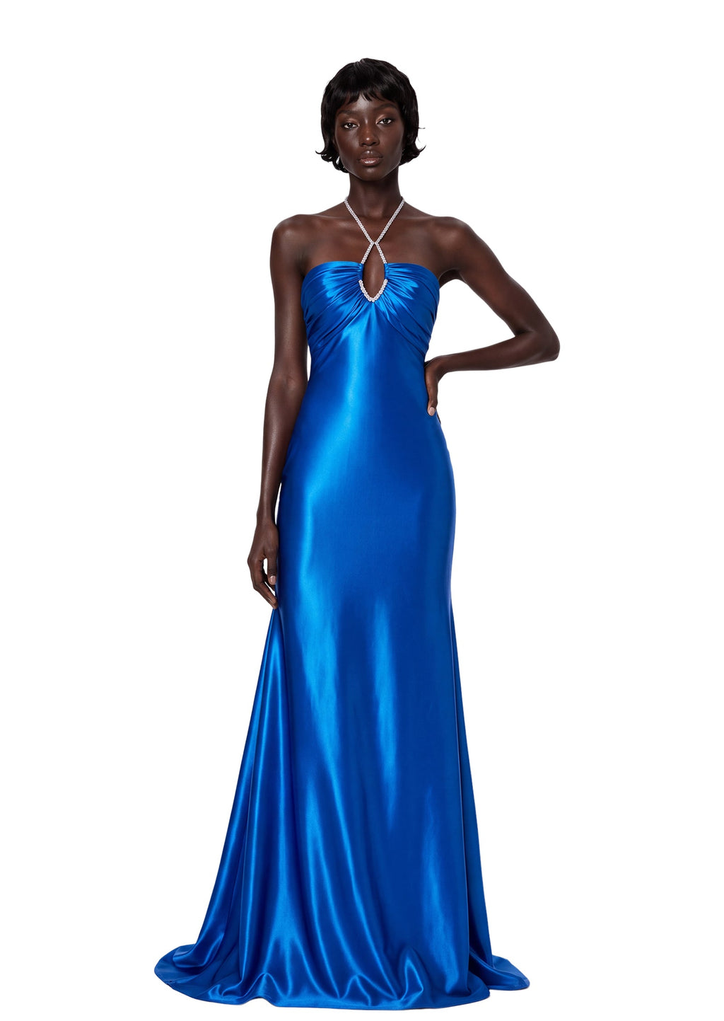 Lajita Halter Neck Strapless Maxi Dress