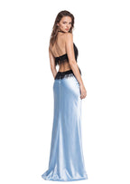 Quant Beaded Tassel Satin Maxi Dress