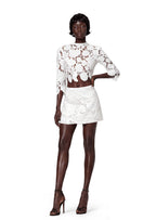 Xael Mid-Sleeve Top & Lace Skirt Set