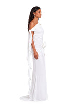 Gaia Off Shoulder Backless Maxi Dress In White