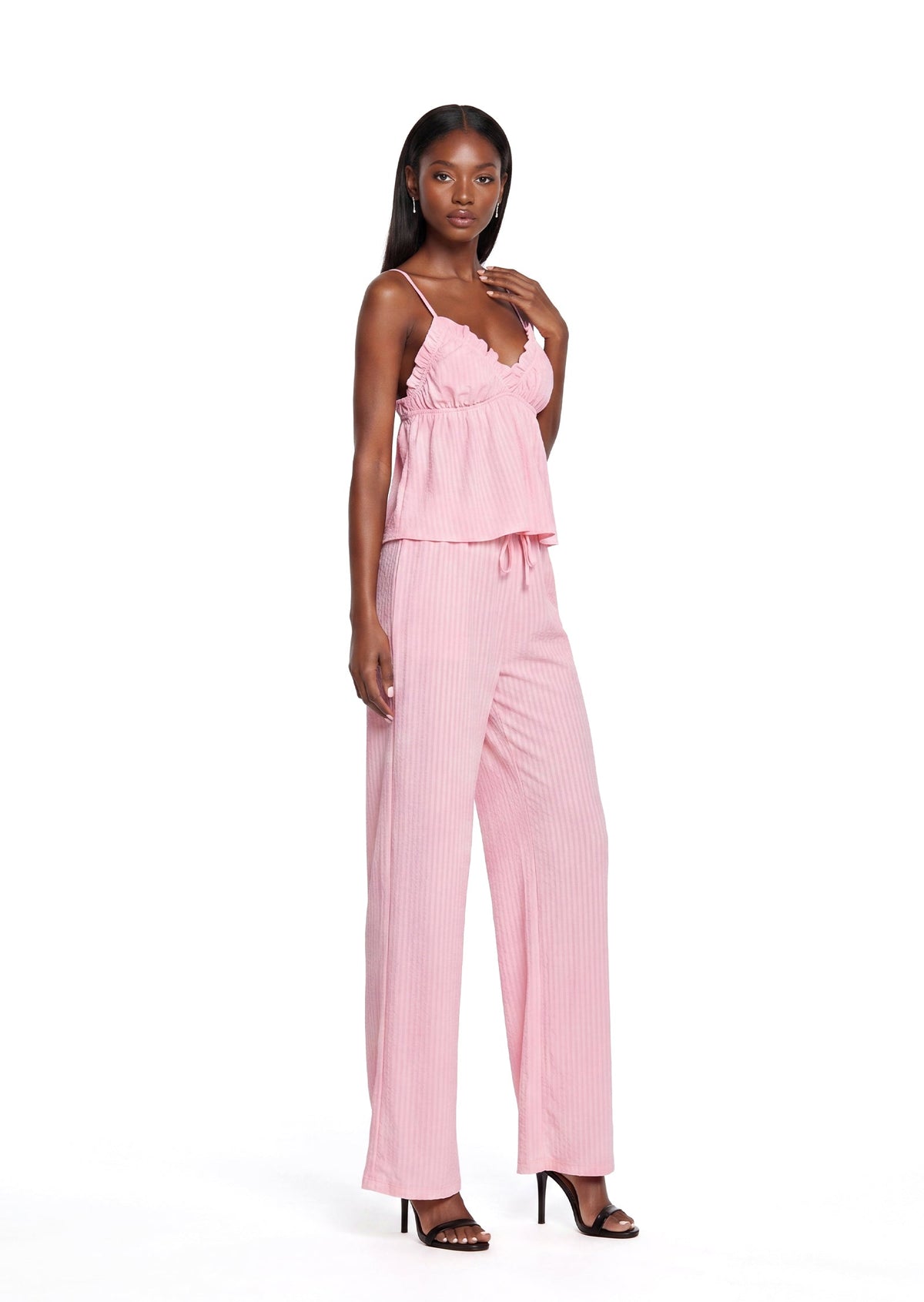 Abigayle Stripe Camisole & Maxi Pants Set