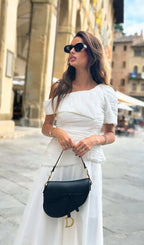 White Two Piece Pant Suit
