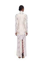 Tablita Long Sleeved Lace Maxi Dress In White