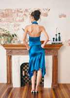 Jett Self-Tied Bow Top And Ruffle Midi Skirt Set