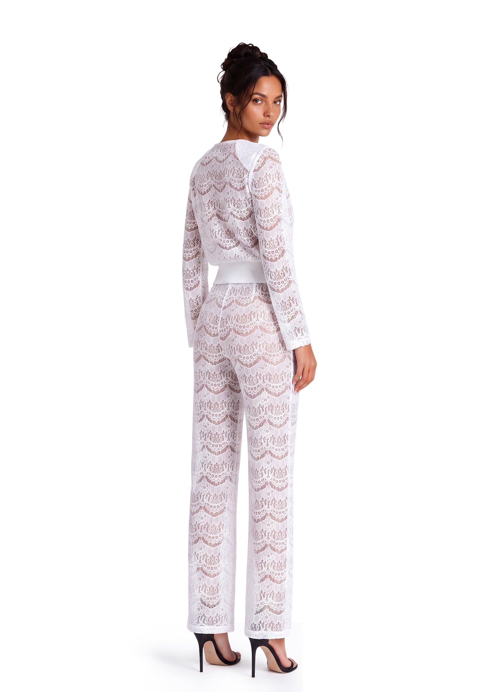 Cais Long Sleeved Top & Wide Leg Pants Set