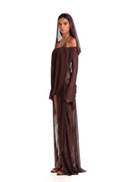Miniona Halter Neck Sheer Maxi Dress