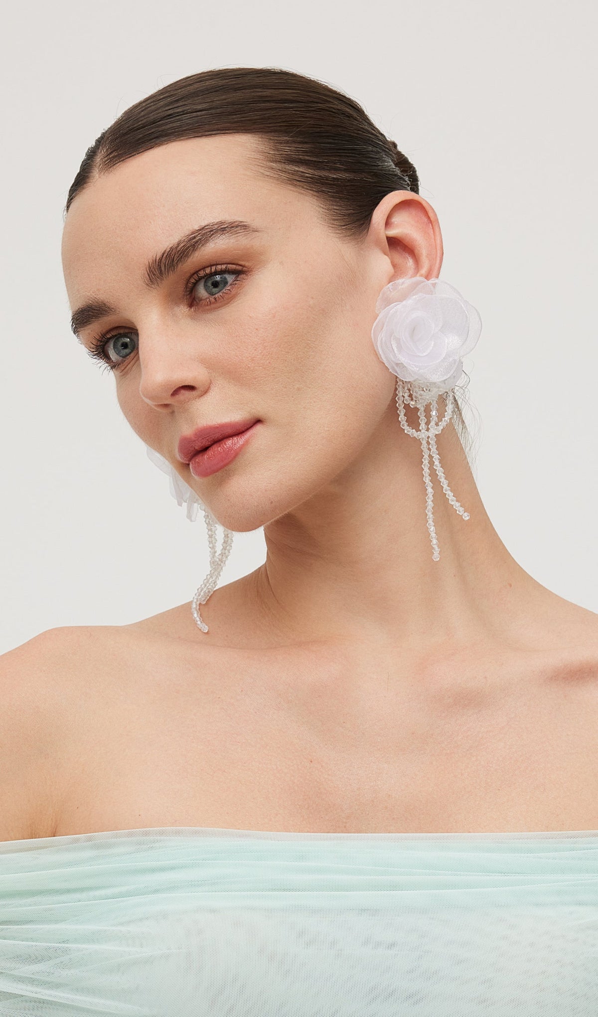 Organza Flower Earrings