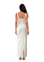 Walt Lace Sleeveless Maxi Dress In White