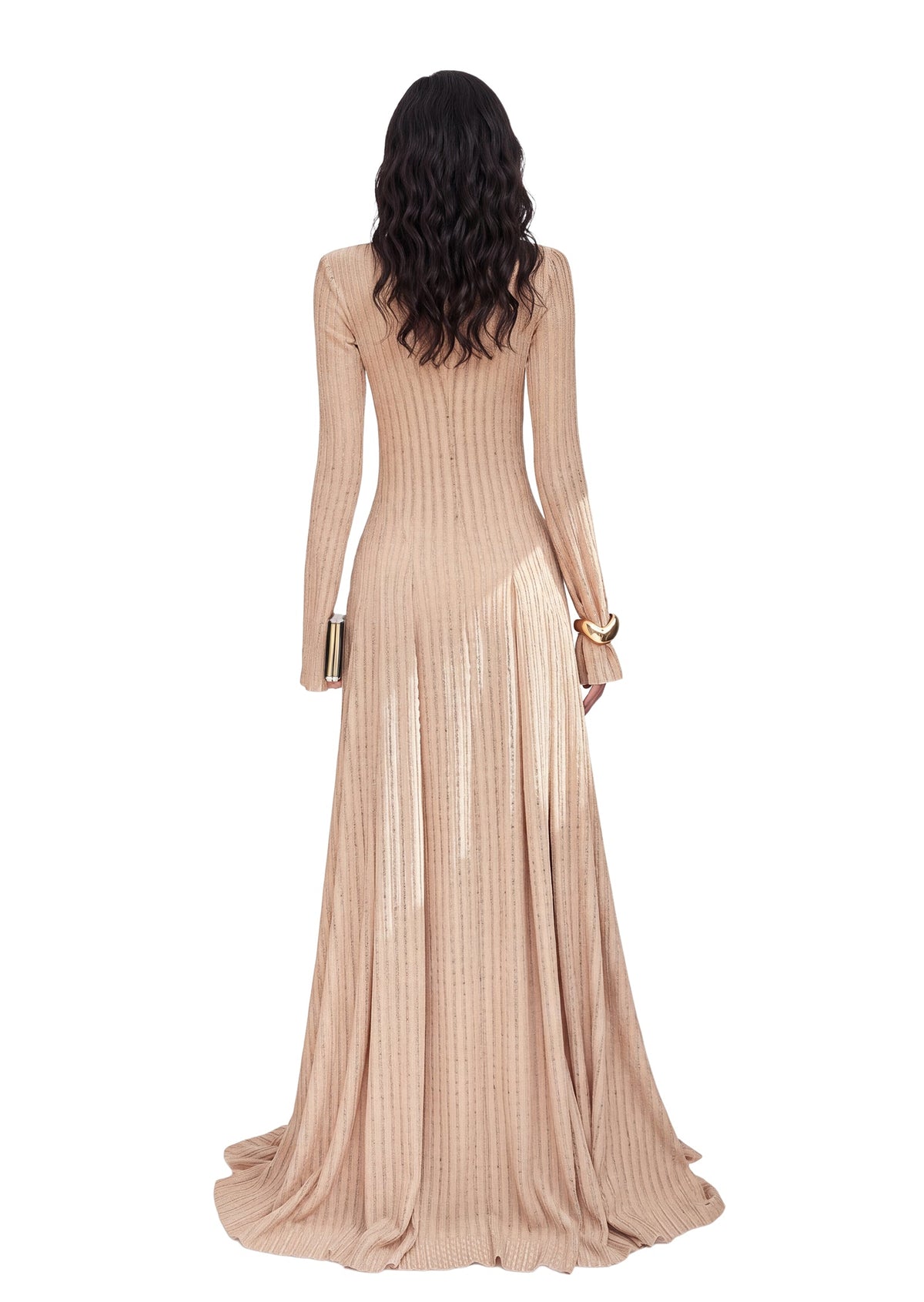 Lakeithia V Neck Knitted Maxi Dress