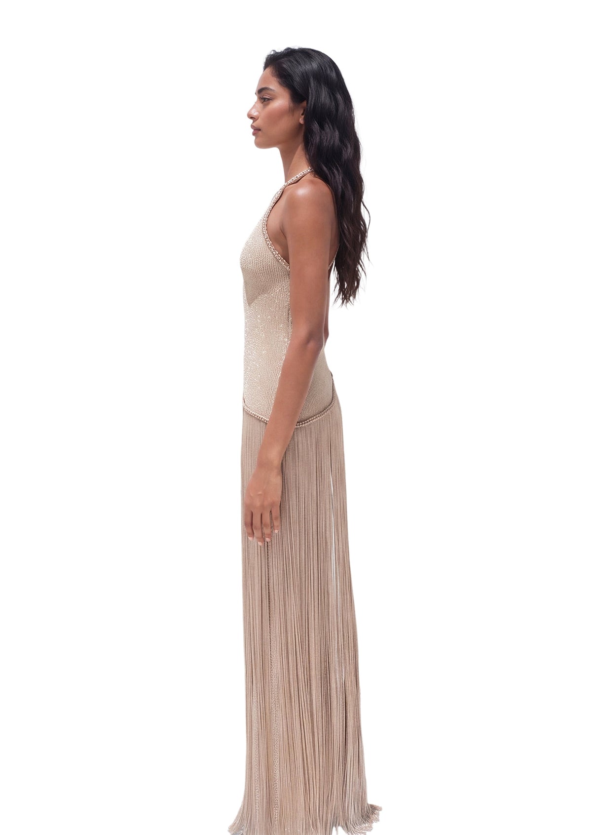 Kafeel Knit Halter Maxi Dress