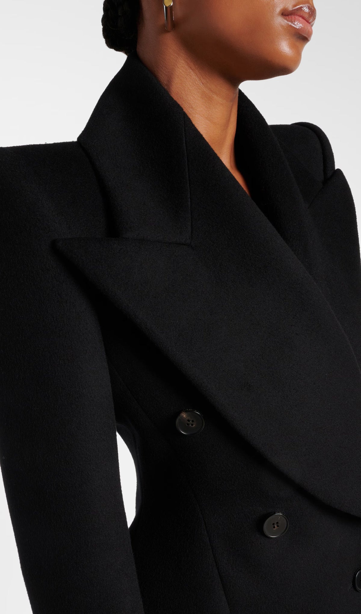 Double Breasted Wool And Cashmere Blazer