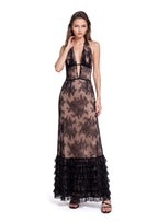 Laird Lace Halter Neck Maxi Dress