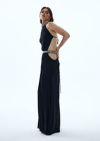 Adalia Cut Out Maxi Dress In Black