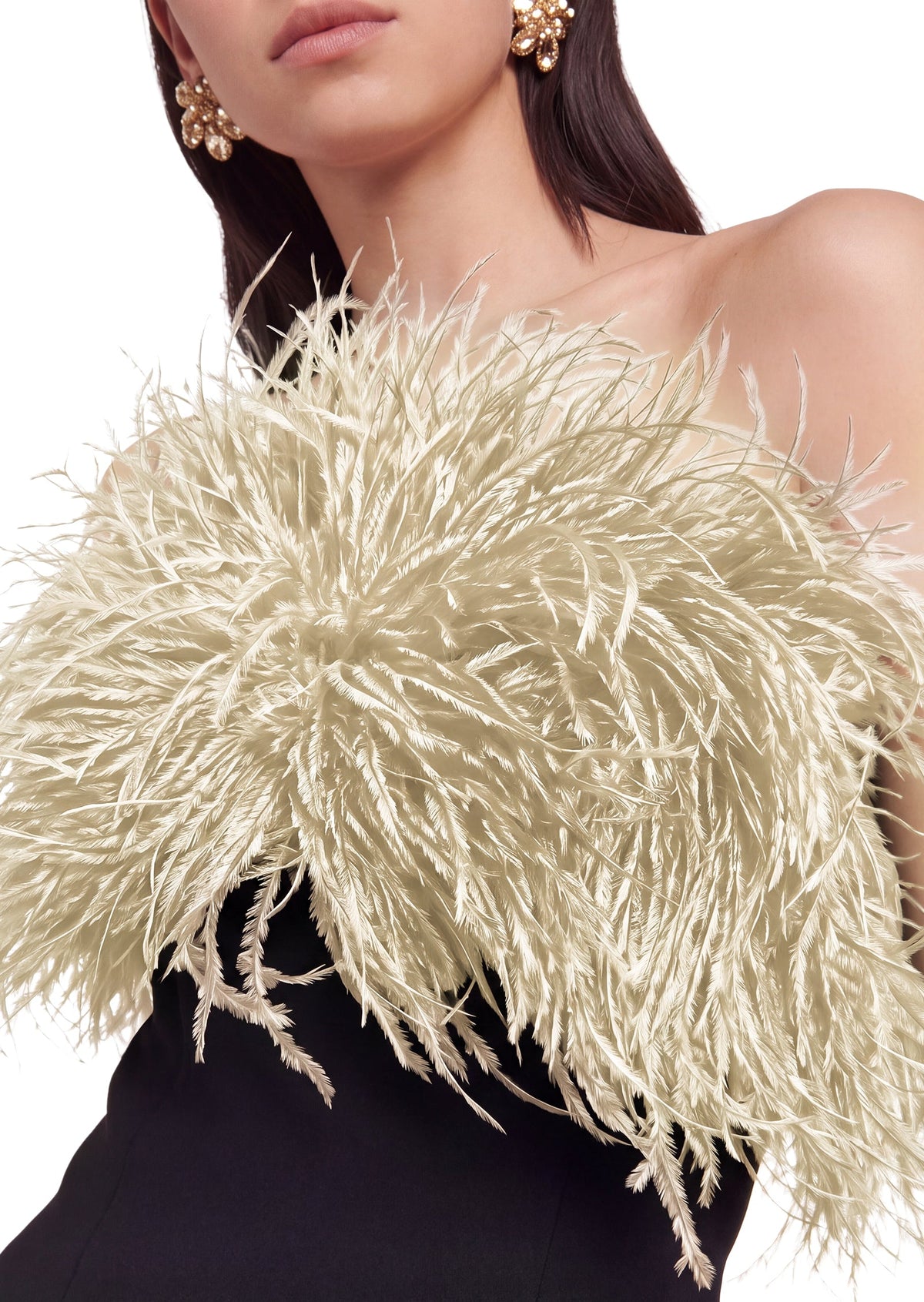 Quade Ostrich Feather Shawl