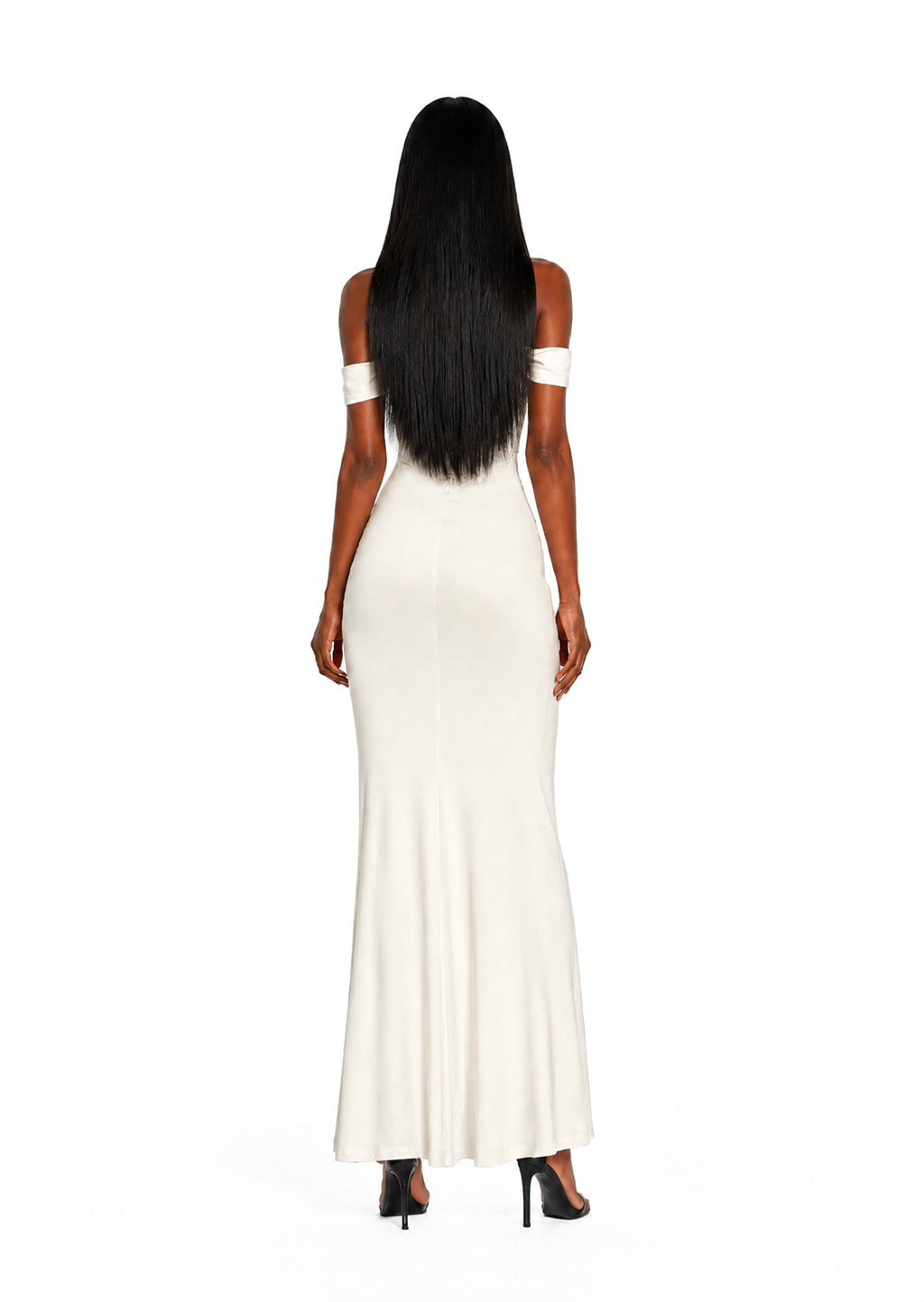 Labonita Off Shoulder Maxi Dress In White
