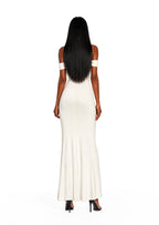 Labonita Off Shoulder Maxi Dress In White