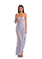 Kaavia Strapless Lace Maxi Dress