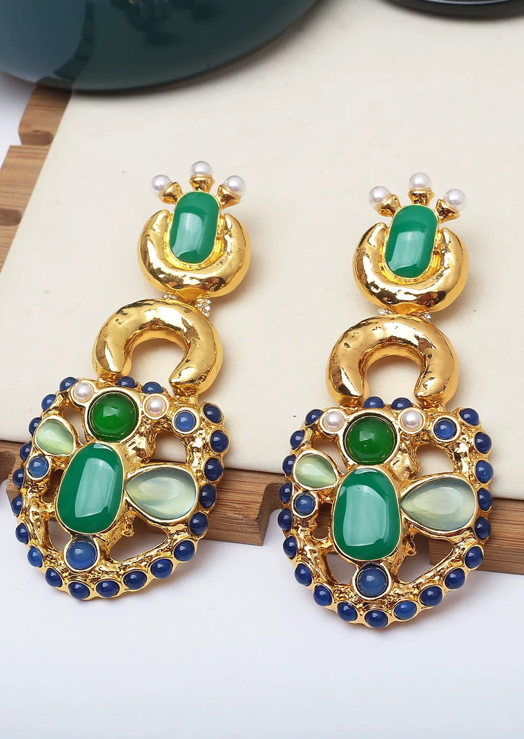 Ector Gemstone Stud Earrings